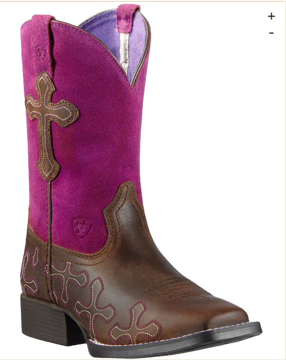 Ariat Youth Girls' Crossroads Cowgirl Boots - Square Toe